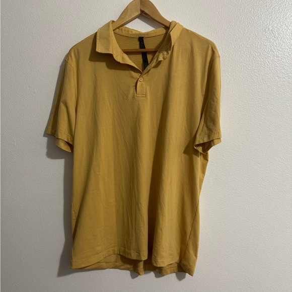 Lululemon Men’s Yellow Polo Shirt – Size XL - Picture 1 of 4